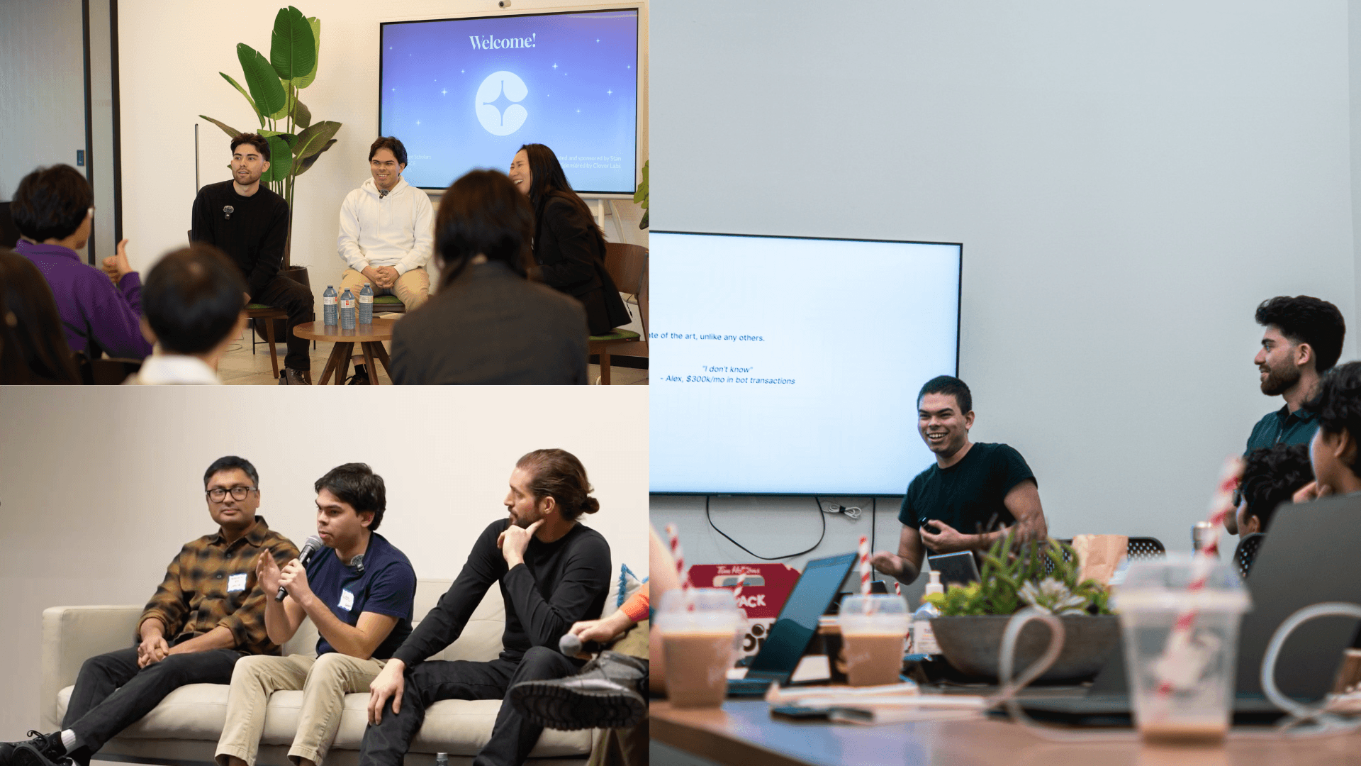 Anton speaking at meetups and conferences